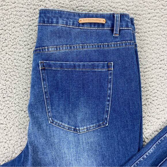Soft Surroundings Women's Ultimate Denim Straight Leg Jeans  -  Size:  14 - Picture 6 of 15